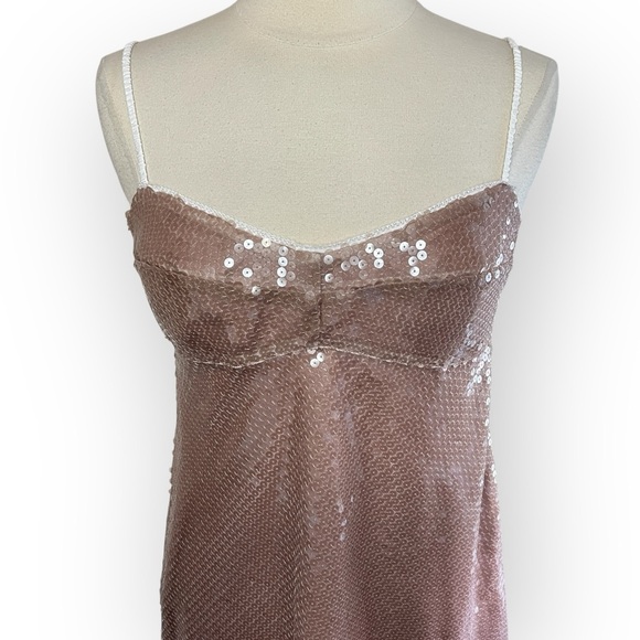 NWT J.CREW X ANNA OCTOBER Limited Edition Layered Sequin Slip Dress. $398 - Picture 5 of 12